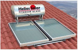 Helios Solar Ηλιακός Θερμοσίφωνας 200lt Glass Διπλής Ενέργειας 4τ.μ. Κεραμοσκεπής Επιλεκτικός