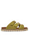 Women's Flat Sandals in Green Color