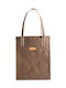 Chalicca City Tote Bag Dark Brown
