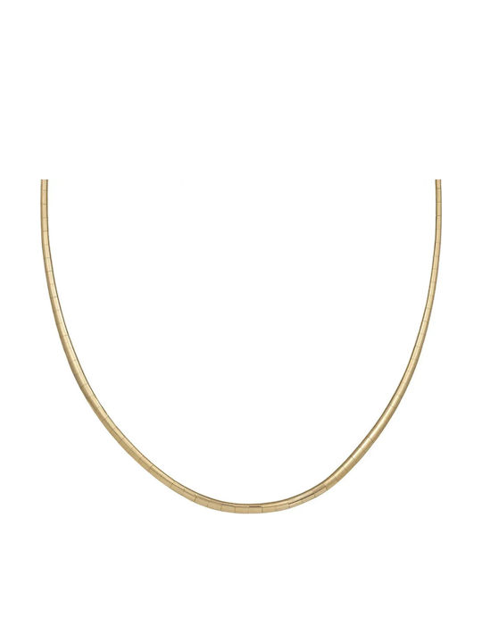 Necklace with design Snake from Gold 9 K