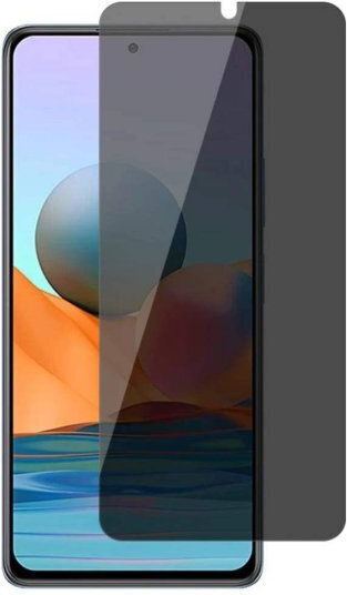 Full Glue Privacy Full Face Tempered Glass Μαύρο (Poco M4 Pro)