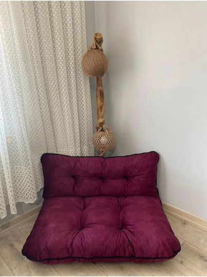 SteweHome Sitzsäcke & Poufs Μαξιλάρι Δαπέδου Κυψελοειδές Σχέδιο Burgundisch 70x95cm