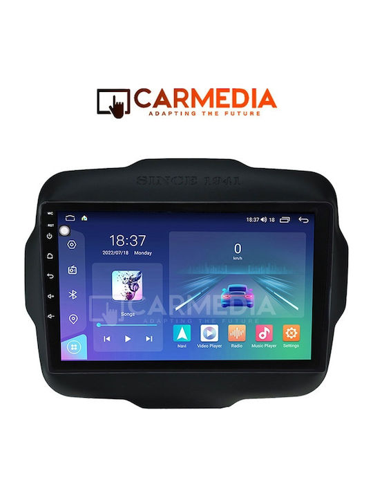 Carmedia Car Audio System for Jeep Renegade 2014 (Bluetooth/USB/WiFi/GPS/Apple-Carplay/Android-Auto) with Touch Screen 9"