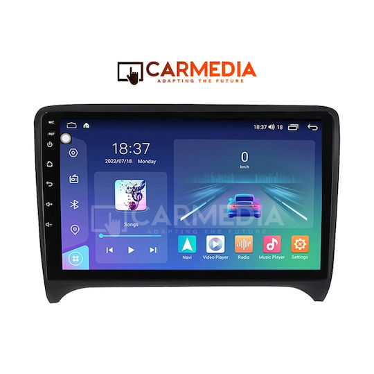 Carmedia Auto-Audiosystem für Audi E-Commerce-Website 2007-2015 (Bluetooth/USB/WiFi/GPS/Apple-Carplay/Android-Auto) mit Touchscreen 9"