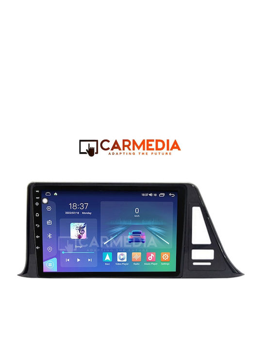 Carmedia Auto-Audiosystem für Toyota C-HR 2017 (Bluetooth/USB/WiFi/GPS/Apple-Carplay/Android-Auto) mit Touchscreen 9"