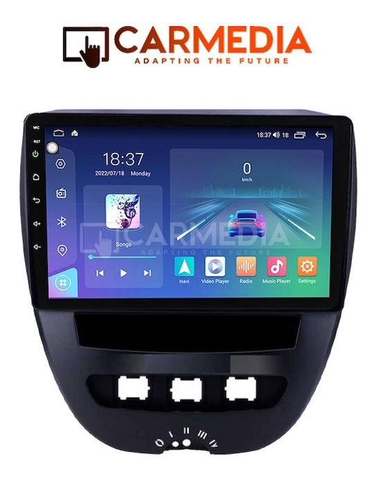 Carmedia Автомобилна Аудио Система (Блутут/USB/WiFi/GPS/Apple-Carplay/Android-Auto) с Тъчскрийн 10"
