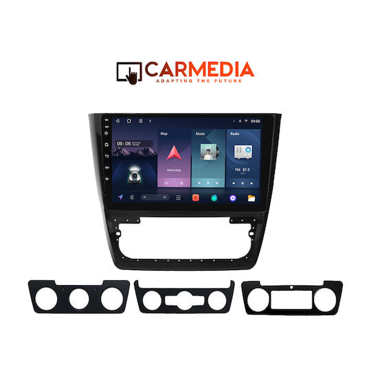Carmedia Ηχοσύστημα Αυτοκινήτου για Skoda Yeti 2014 (Bluetooth/USB/WiFi/GPS/Apple-Carplay/Android-Auto) με Οθόνη Αφής 10"