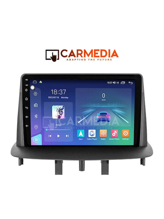 Carmedia Car Audio System for Renault Megane 2009-2016 (Bluetooth/USB/WiFi/GPS/Apple-Carplay/Android-Auto) with Touch Screen 9"