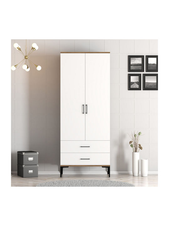 SteweHome Kleiderschrank Doppeltür T Lidya Weiß...