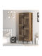 Wardrobe Double Door Pp Lidya Anthracite 80x47x210cm