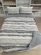 Double Double-Sided Quilt Sleep Set Pillowcases Gray 195x215cm