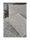 Set De Pături 3 Piese Gri 235x250cm