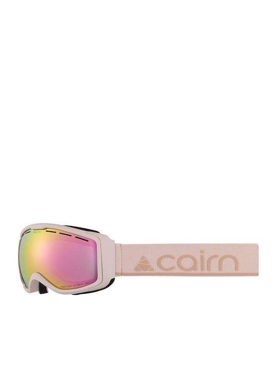 Cairn Otg Spx3 Mat Ski & Snowboard Goggles Kids Pink with Lens in Pink Color