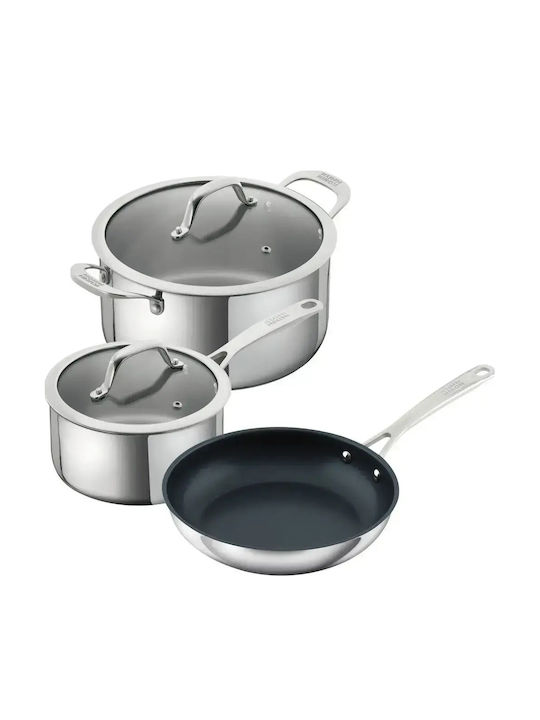 Kuhn Rikon Allround Set de vase de gătit din oțel inoxidabil 3buc