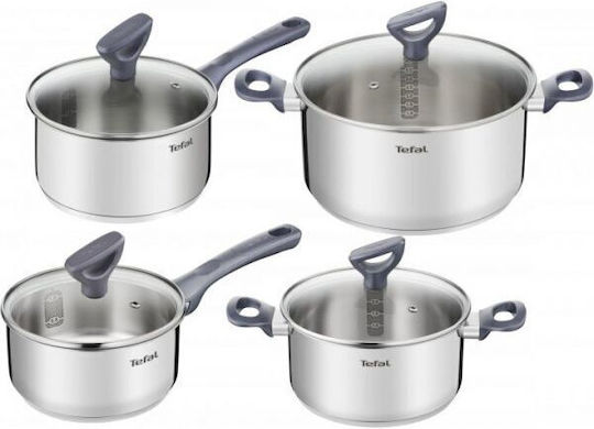 Tefal Daily Cook Set De Oale Din Oțel Inoxidabil 4 Piese