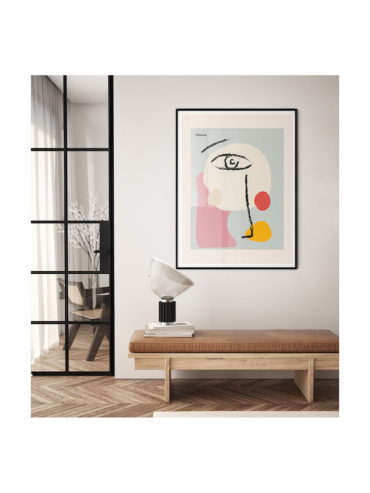 Poster Pablo Picasso Abstract Collage Art235 21cm X 30cm Λευκό Κάδρο Pvc