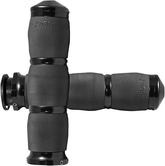 Avon Grips Γκριπ Τιμόνι 25,4mm Μήκος:12,7cm Air Cushion 3-ring Diamond Knurled No Flange Soft In-to-air-90-an Μαύρο