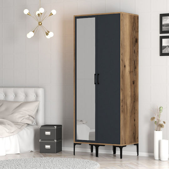 Kleiderschrank Doppeltür Rs 80x47x201cm