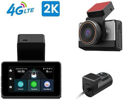 4g Autodigitale Videorekorder mit Kamera Sim Card P86 2k + Rückfahrkamera 720p 4g Lte WiFi Hotspot Fernüberwachung