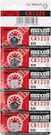 Maxell Μπαταρία Λιθίου Ρολογιών CR1220 3V 1τμχ