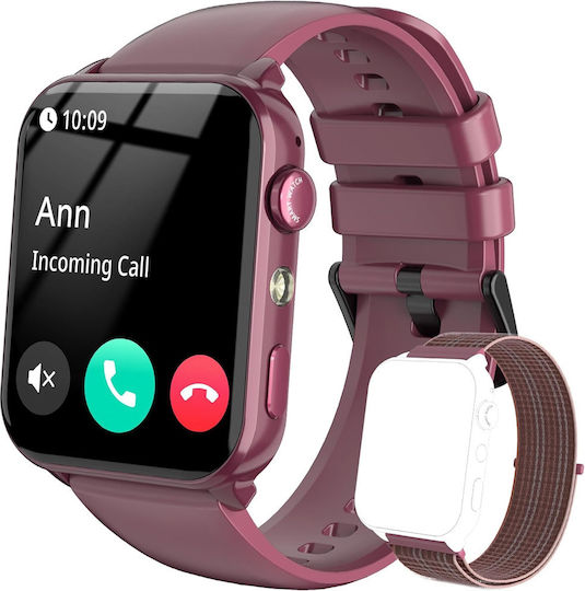 IOWODO R30 Pro Smartwatch με Παλμογράφο (Μωβ)