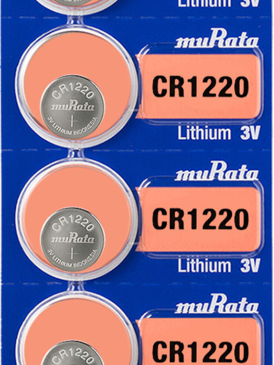 Murata Μπαταρία Λιθίου Ρολογιών CR1220 3V 1τμχ