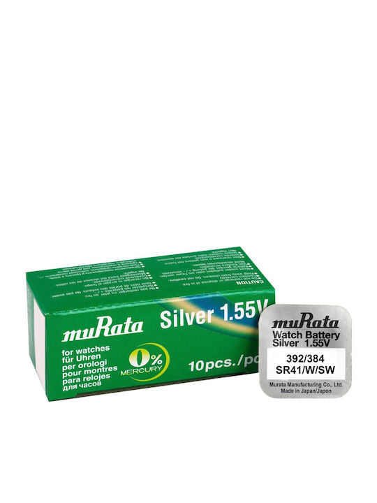 Murata 392/384 Silver Oxide Watch Battery SR41 1.55V 1pcs