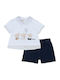 Kids' Set with Shorts Summer 2pcs White-Blue