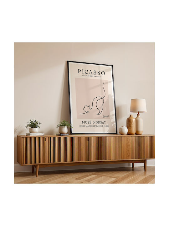 Poster Pablo Picasso Design Of Series Animals Art245 21cm X 30cm White Frame Pvc