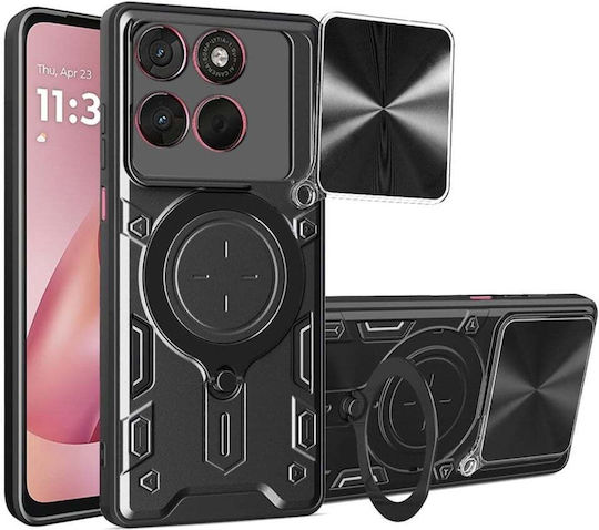 Magnetic Back Cover Negru (Motorola Moto G57 Power, Motorola Moto G67 Power)