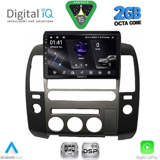 Digital IQ Ηχοσύστημα Αυτοκινήτου για Nissan Navara 2006-2011 (Bluetooth/USB/WiFi/GPS/Apple-Carplay/Android-Auto) με Οθόνη Αφής 9"