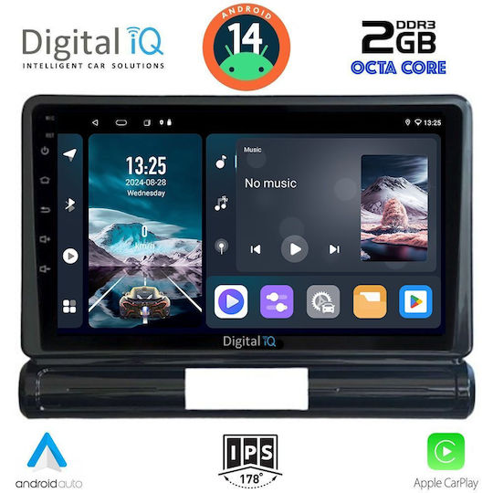 Digital IQ Car Audio System for Citroen C3 / DS3 2016 (Bluetooth/USB/WiFi/GPS/Apple-Carplay/Android-Auto) with Touch Screen 9"