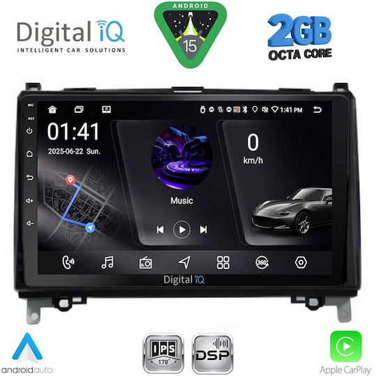 Digital IQ Ηχοσύστημα Αυτοκινήτου για Mercedes-Benz Sprinter / Vito 2007-2019 (Bluetooth/USB/WiFi/GPS/Apple-Carplay/Android-Auto) με Οθόνη Αφής 9"