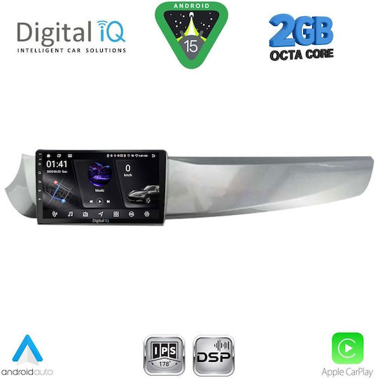 Digital IQ Ηχοσύστημα Αυτοκινήτου για Alfa Romeo Giulietta 2010-2014 (Bluetooth/USB/WiFi/GPS/Apple-Carplay/Android-Auto) με Οθόνη Αφής 9"