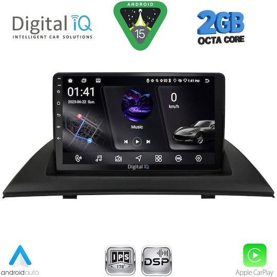 Digital IQ Ηχοσύστημα Αυτοκινήτου για BMW X3 (E83) 2003-2010 (Bluetooth/USB/WiFi/GPS/Apple-Carplay/Android-Auto) με Οθόνη Αφής 9"
