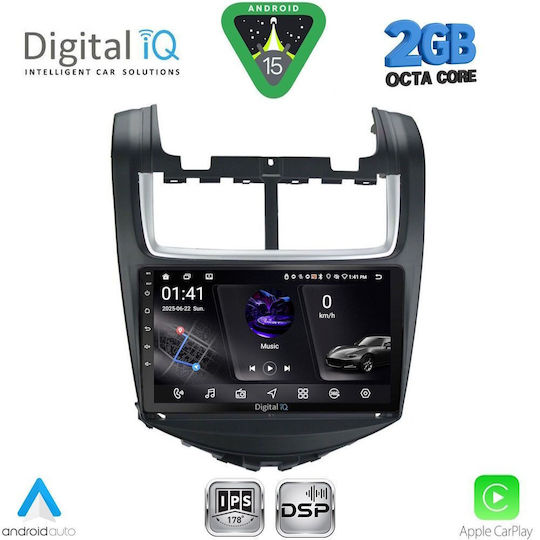 Digital IQ Ηχοσύστημα Αυτοκινήτου για Chevrolet Aveo 2014-2017 (Bluetooth/USB/WiFi/GPS/Apple-Carplay/Android-Auto) με Οθόνη Αφής 9"