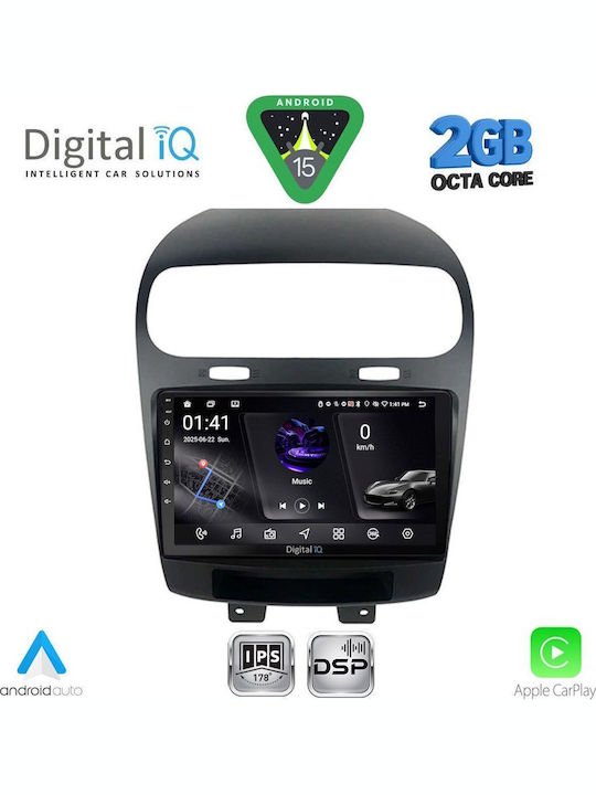 Digital IQ Car Audio System for Fiat Freemont 2008-2020 (Bluetooth/USB/WiFi/GPS/Apple-Carplay/Android-Auto) with Touch Screen 9"