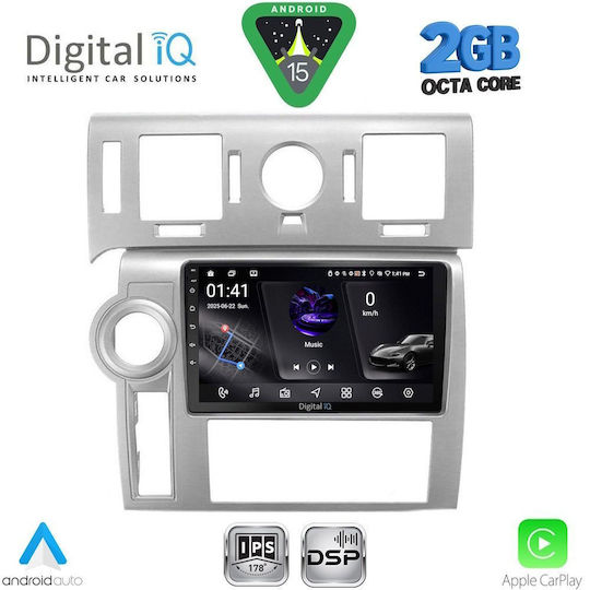 Digital IQ Car Audio System Hummer H2 2008-2009 (Bluetooth/USB/WiFi/GPS/Apple-Carplay/Android-Auto) with Touch Screen 9"