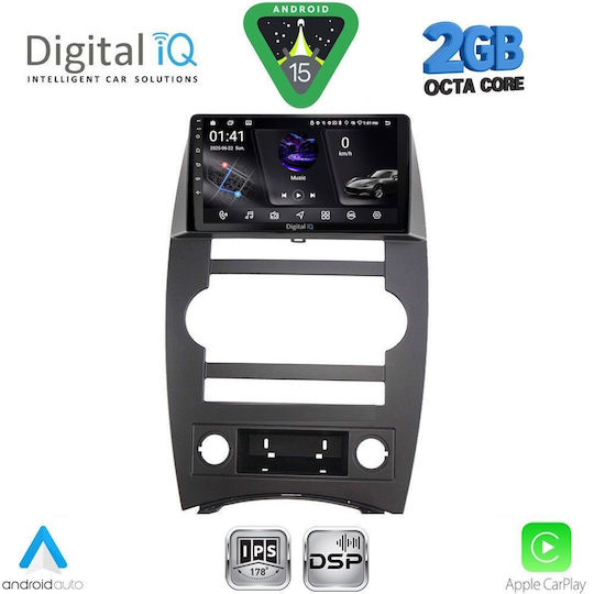 Digital IQ Ηχοσύστημα Αυτοκινήτου για Jeep Commander 2007-2009 (Bluetooth/USB/WiFi/GPS/Apple-Carplay/Android-Auto) με Οθόνη Αφής 9"