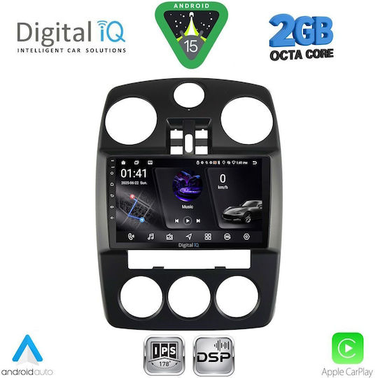Digital IQ Ηχοσύστημα Αυτοκινήτου Chrysler PT Cruiser 2005-2010 (Bluetooth/USB/WiFi/GPS/Apple-Carplay/Android-Auto) με Οθόνη Αφής 9"