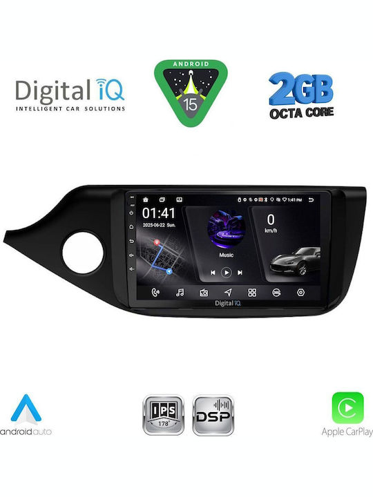 Digital IQ Car Audio System for Kia Ceed 2012-2018 (Bluetooth/USB/WiFi/GPS/Apple-Carplay/Android-Auto) with Touch Screen 9"
