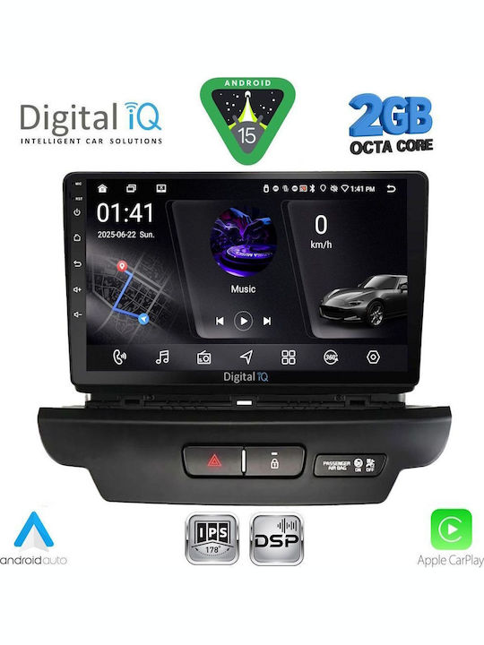 Digital IQ Car Audio System for Kia Ceed / XCeed 2018-2022 (Bluetooth/USB/WiFi/GPS/Apple-Carplay/Android-Auto) with Touch Screen 9"