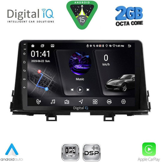 Digital IQ Ηχοσύστημα Αυτοκινήτου για Kia Picanto 2017-2021 (Bluetooth/USB/WiFi/GPS/Apple-Carplay/Android-Auto) με Οθόνη Αφής 9"