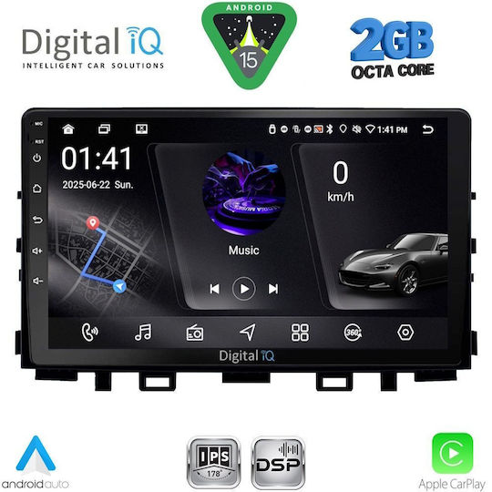 Digital IQ Car Audio System for Kia Rio / Stonic 2018 (Bluetooth/USB/WiFi/GPS/Apple-Carplay/Android-Auto) with Touch Screen 9"