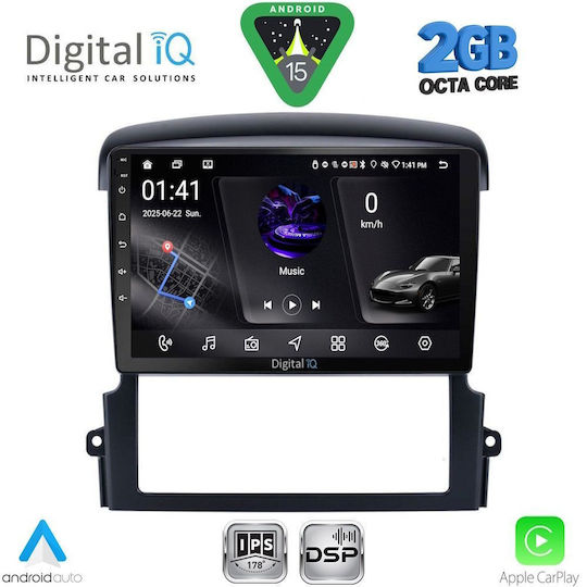 Digital IQ Car Audio System for Kia Sorento 2006-2009 (Bluetooth/USB/WiFi/GPS/Apple-Carplay/Android-Auto) with Touch Screen 9"