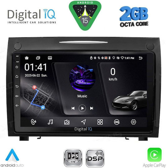 Digital IQ Ηχοσύστημα Αυτοκινήτου για Mercedes-Benz SLK 2004-2010 (Bluetooth/USB/WiFi/GPS/Apple-Carplay/Android-Auto) με Οθόνη Αφής 9"