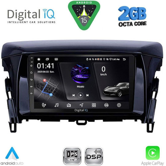 Digital IQ Car Audio System for Mitsubishi Eclipse Cross 2018 (Bluetooth/USB/WiFi/GPS/Apple-Carplay/Android-Auto) with Touch Screen 9"