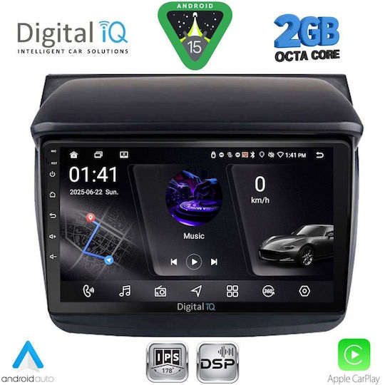 Digital IQ Ηχοσύστημα Αυτοκινήτου για Mitsubishi L200 2006-2015 (Bluetooth/USB/WiFi/GPS/Apple-Carplay/Android-Auto) με Οθόνη Αφής 9"