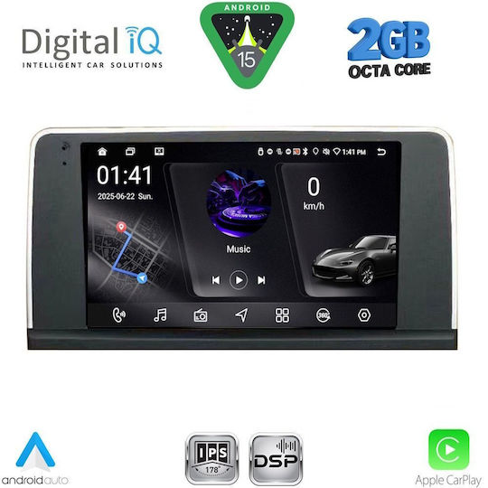 Digital IQ Car Audio System for BMW X5 (E70) / X6 (E71) 2013-2016 (Bluetooth/USB/WiFi/GPS/Apple-Carplay/Android-Auto) with Touch Screen 9"