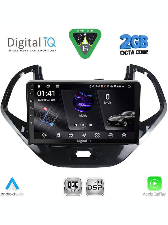 Digital IQ Car Audio System for Ford Ka 2017 (Bluetooth/USB/WiFi/GPS/Apple-Carplay/Android-Auto) with Touch Screen 9"